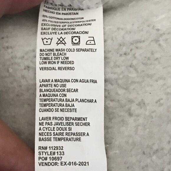 Pacific and Co Sweatshirt Size XL Extra Large Mens Mackinac Cream Gray Extra L - Picture 8 of 8